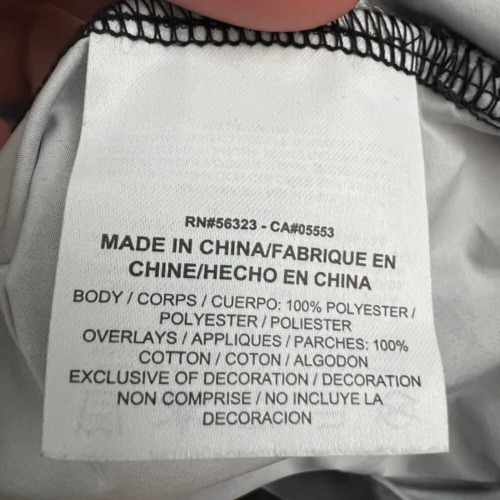 Nike Y2K Black Layered Mesh Detail Racerback Sport Tank Top White Swoosh Size M - Picture 7 of 8